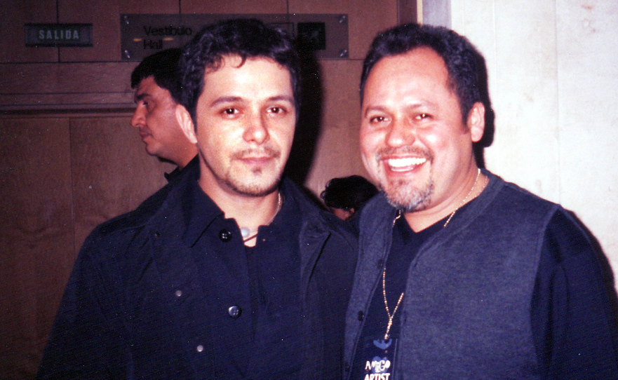 With Alejandro Sanz